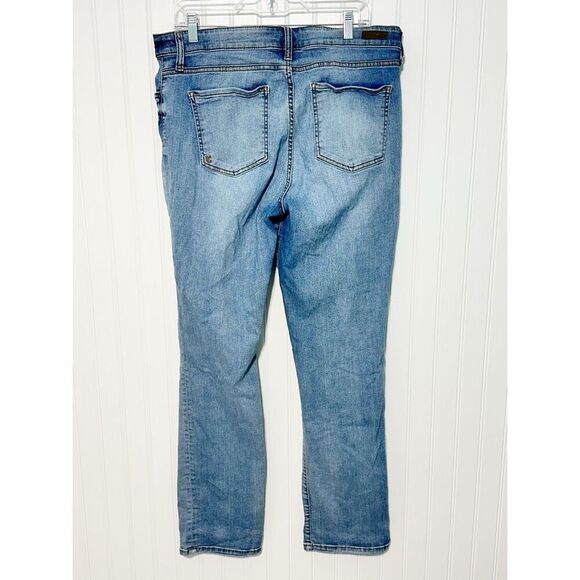 Kut from the Kloth Womens Hi Rise Boyfriend Jeans Blue Denim Light Wash Size 14 - Picture 3 of 12